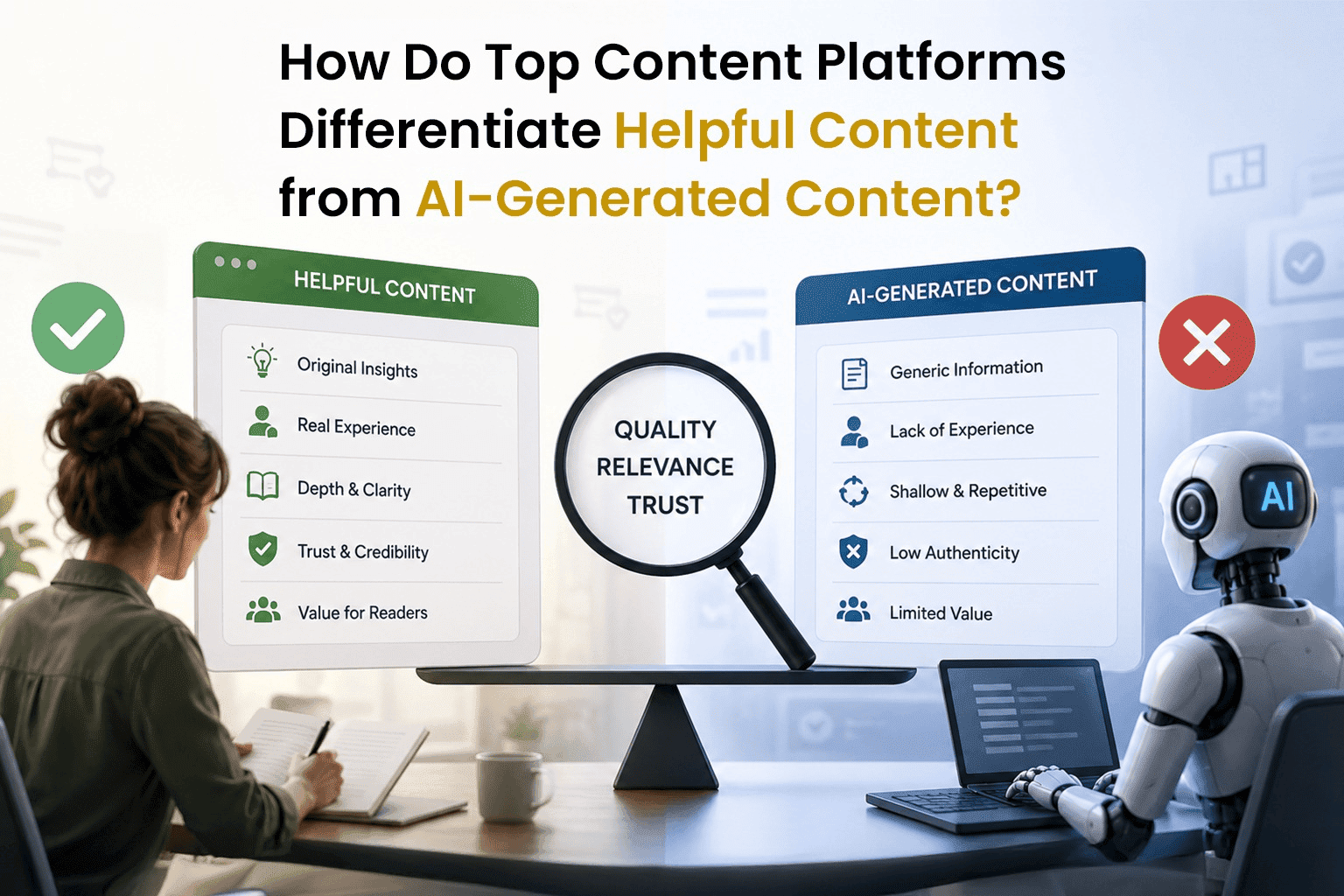 AI content vs human content